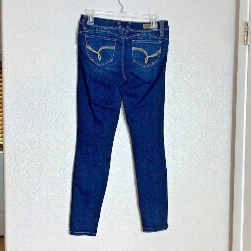 Wanna Betta Butt Wannabettabutt Juniors Sz 5 Blue Jean Distressed Skinny  14 in